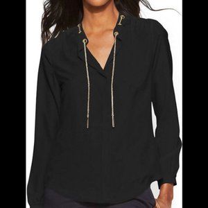 NWT Michael Kors Gold Chain BLK XS JH94L8F308 Top